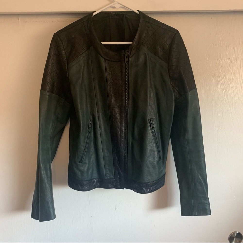 Theory Women’s Leather Jacket - size L